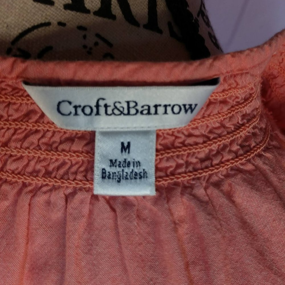 3 for $15 Croft and Barrow Coral Tee shirt - Picture 10 of 12
